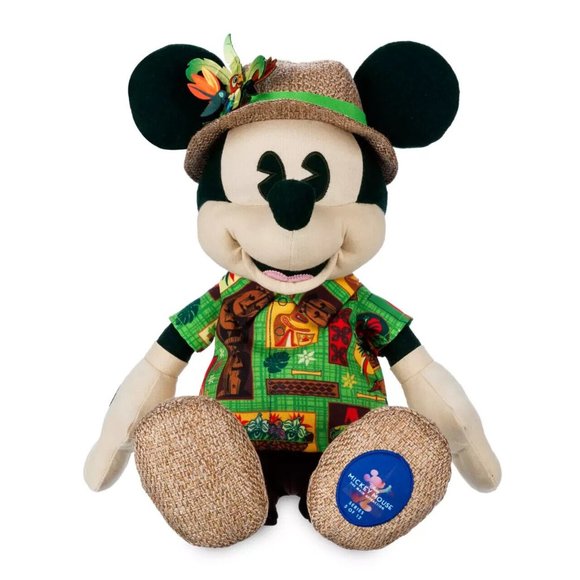 Disney World 50th Mickey Enchanted Tiki Room Main Attraction Mickey Plush & Ears - Picture 5 of 5